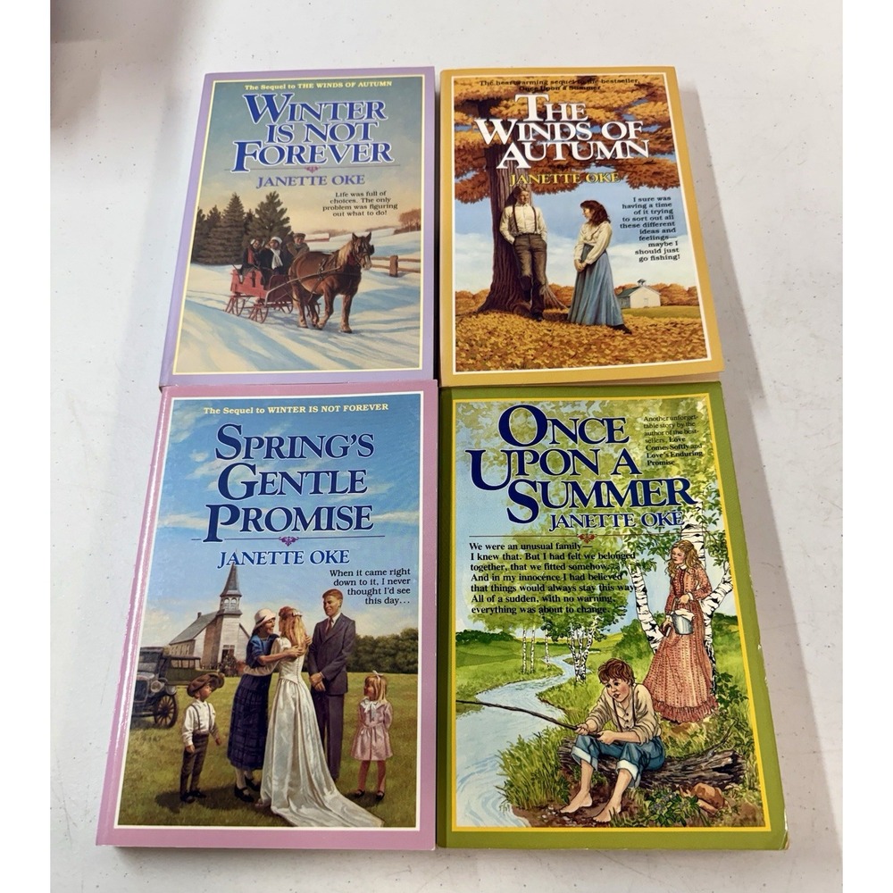 SEASONS OF THE HEART Complete 1-4 Set Janette Oke Once Upon a Summer MINT!